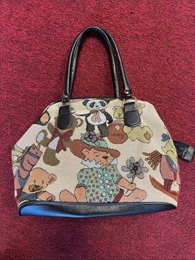 Vintage teddy bear purse